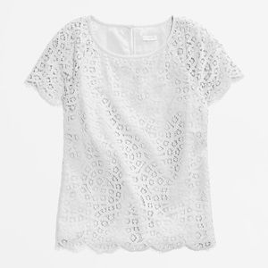 White Lace JCrew Top